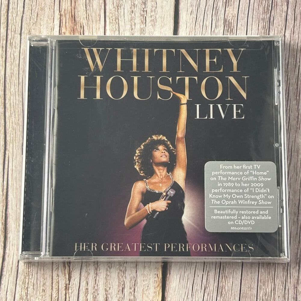 Whitney Houston – LIVE CD 2014 Greatest Performances Pop R&B Arista Sealed Hype